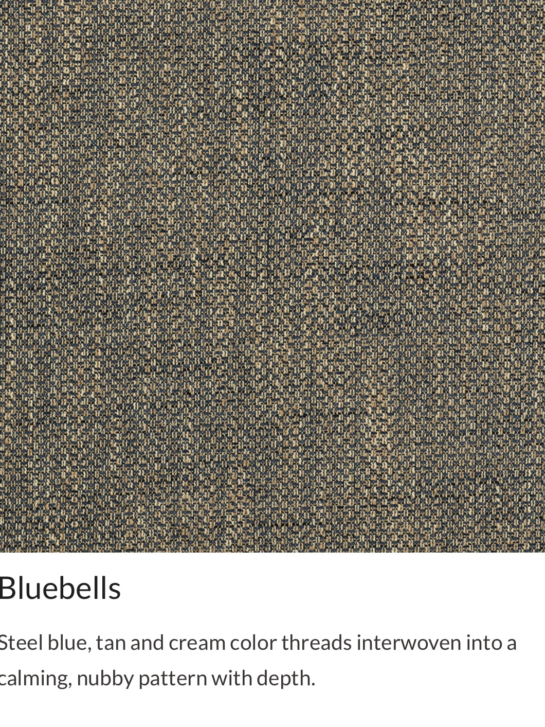 Futon cover -Bluebells