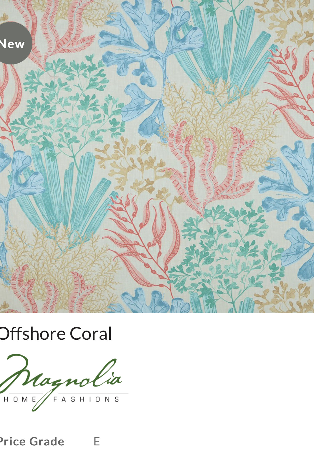 Futon cover -Offshore Coral