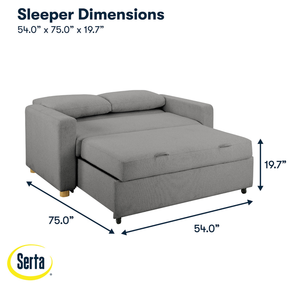Full Serta sofa bed TYLER