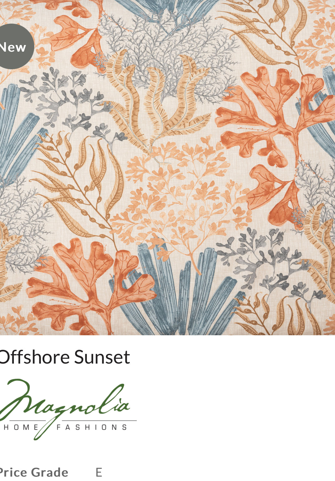 Futon cover -Offshore Sunset