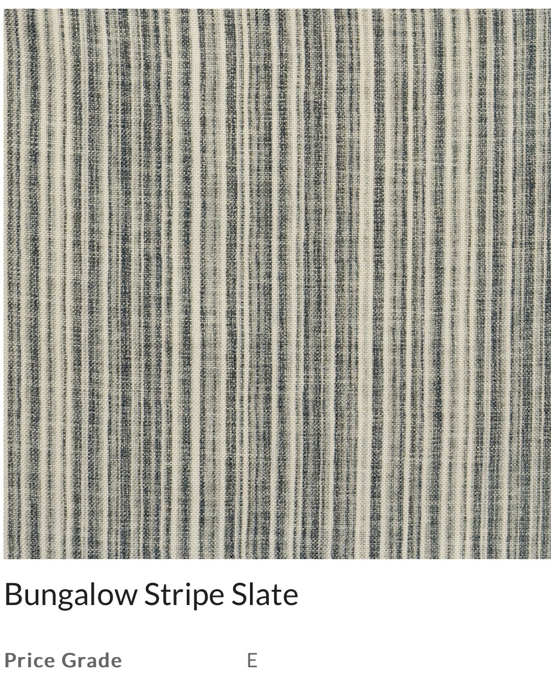 Futon cover -Bungalow Stripe Slate