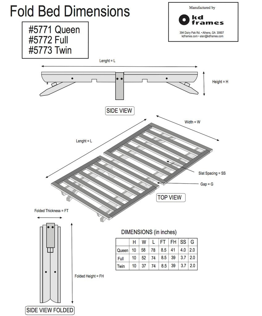 Bed -FOLD