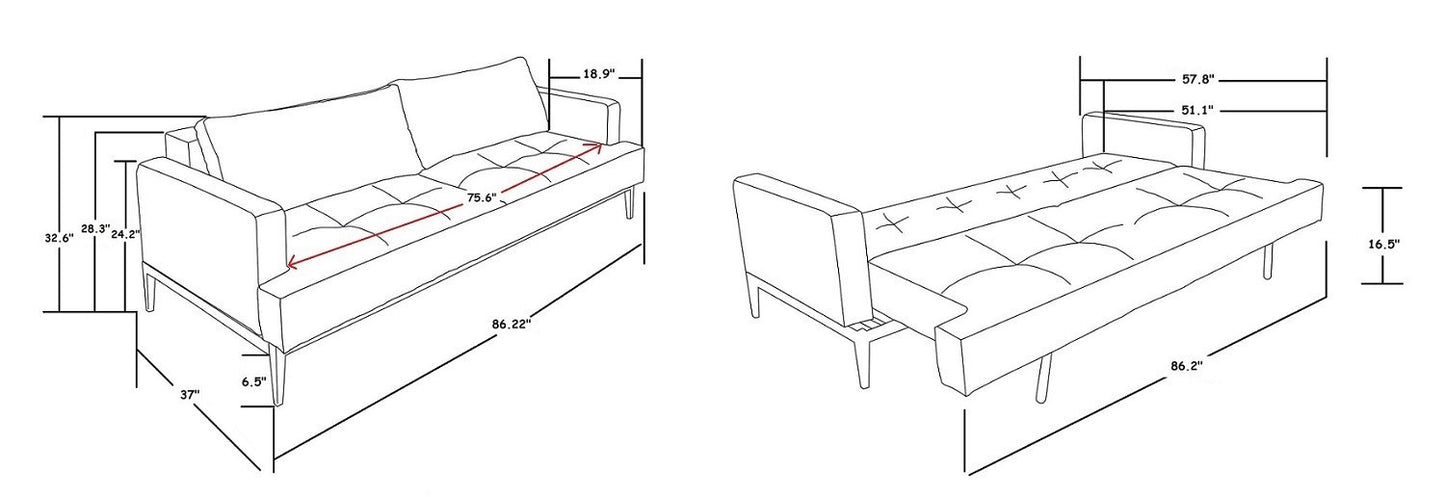 Full JK059 Sofa Sleeper