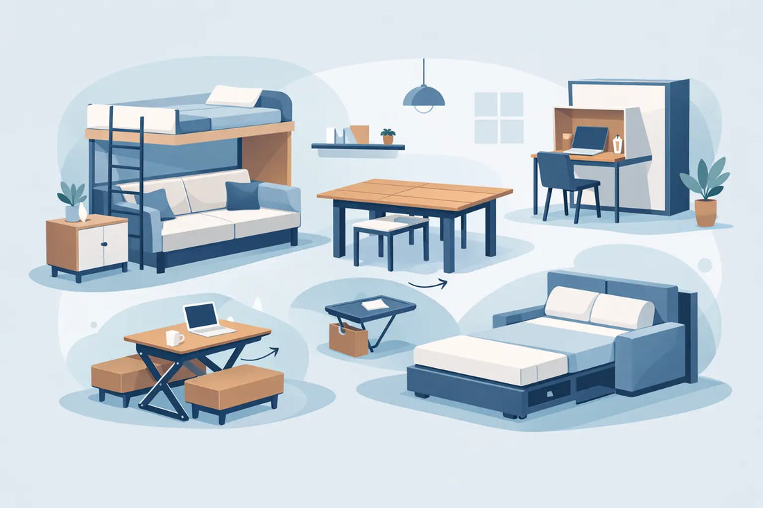 Muebles convertibles modernos para ahorrar espacio