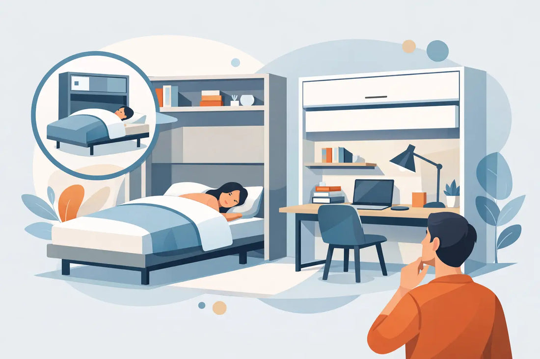 Cama abatible con escritorio: cómo elegirla