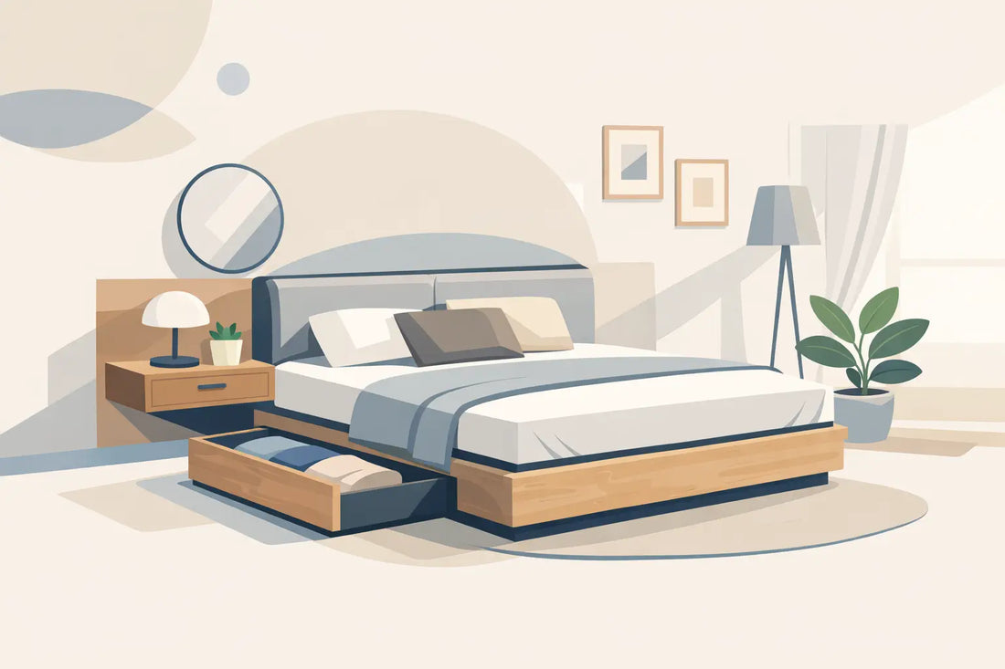 Base de cama moderna para espacio y estilo
