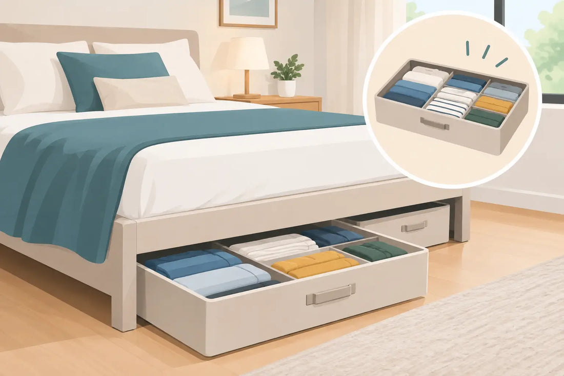 Cómo organizar ropa bajo cama sin perder espacio