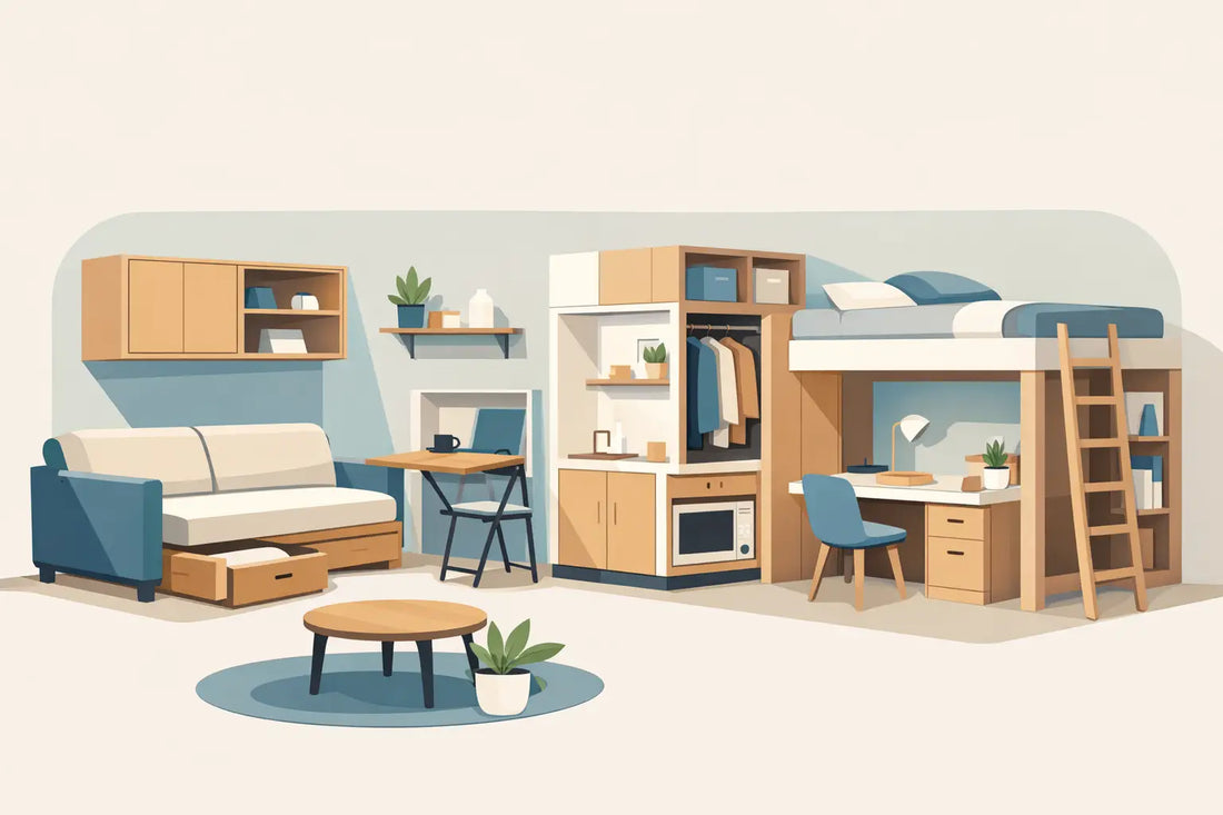 Muebles funcionales para espacios reducidos