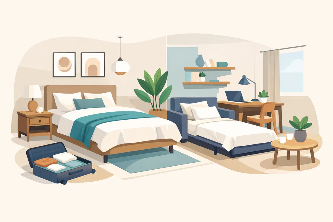 Muebles para cuarto de invitados que sí resuelven