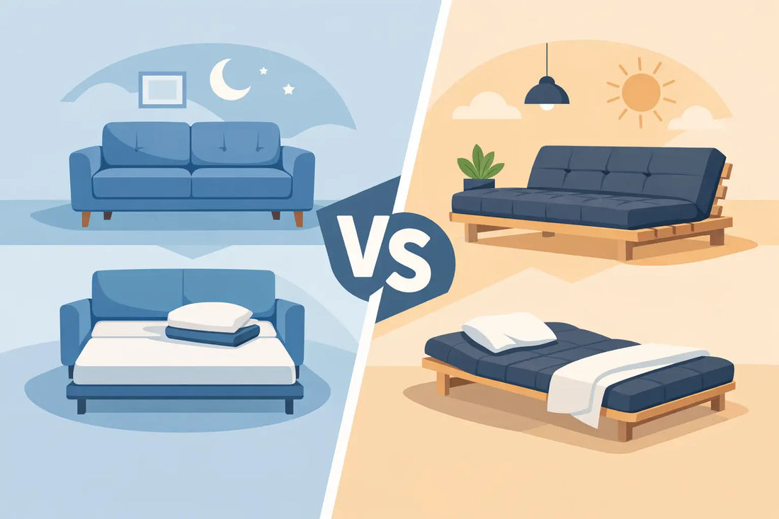 Sofá cama vs futón: cuál te conviene