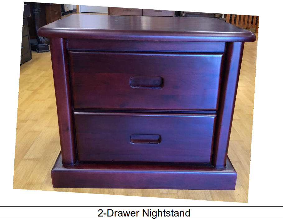 Yans 2 drawer Nighstand