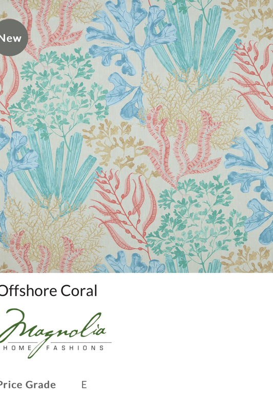 Futon cover -Offshore Coral