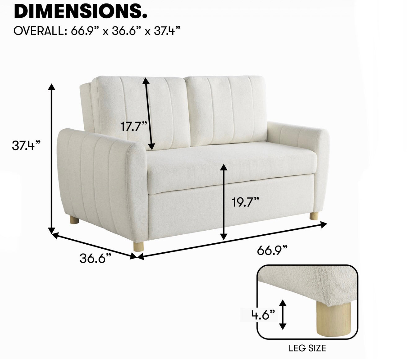 Full Serta sofa bed Galloway