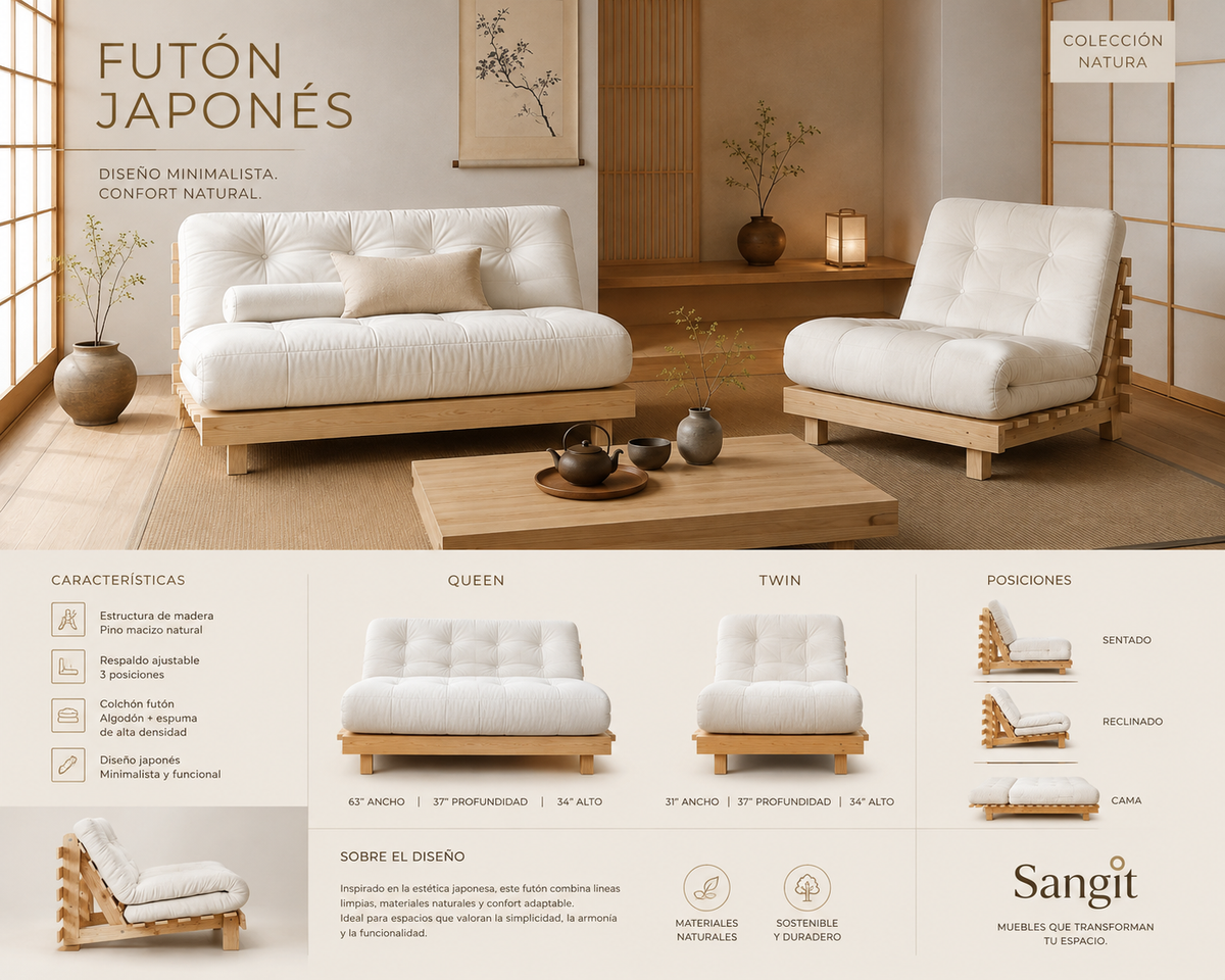 SUKI futon frame