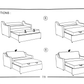 Full Serta sofa bed DELMAR