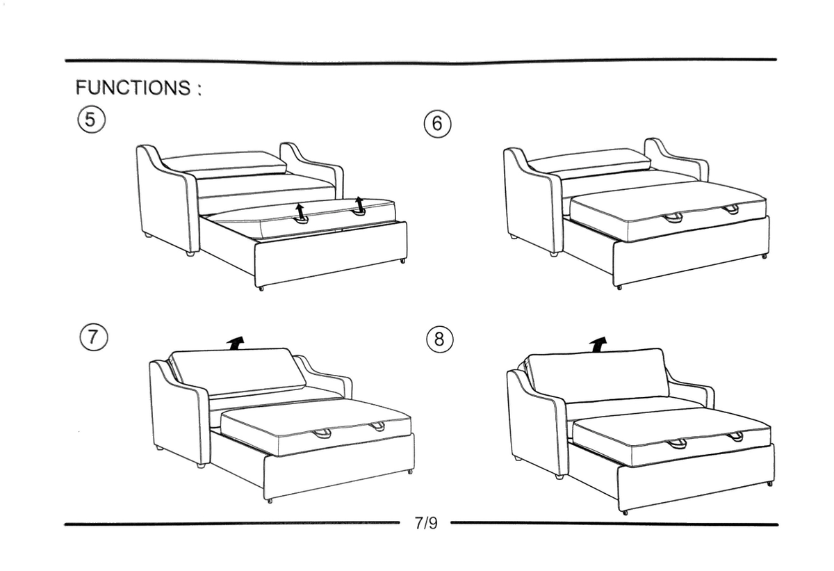 Full Serta sofa bed DELMAR