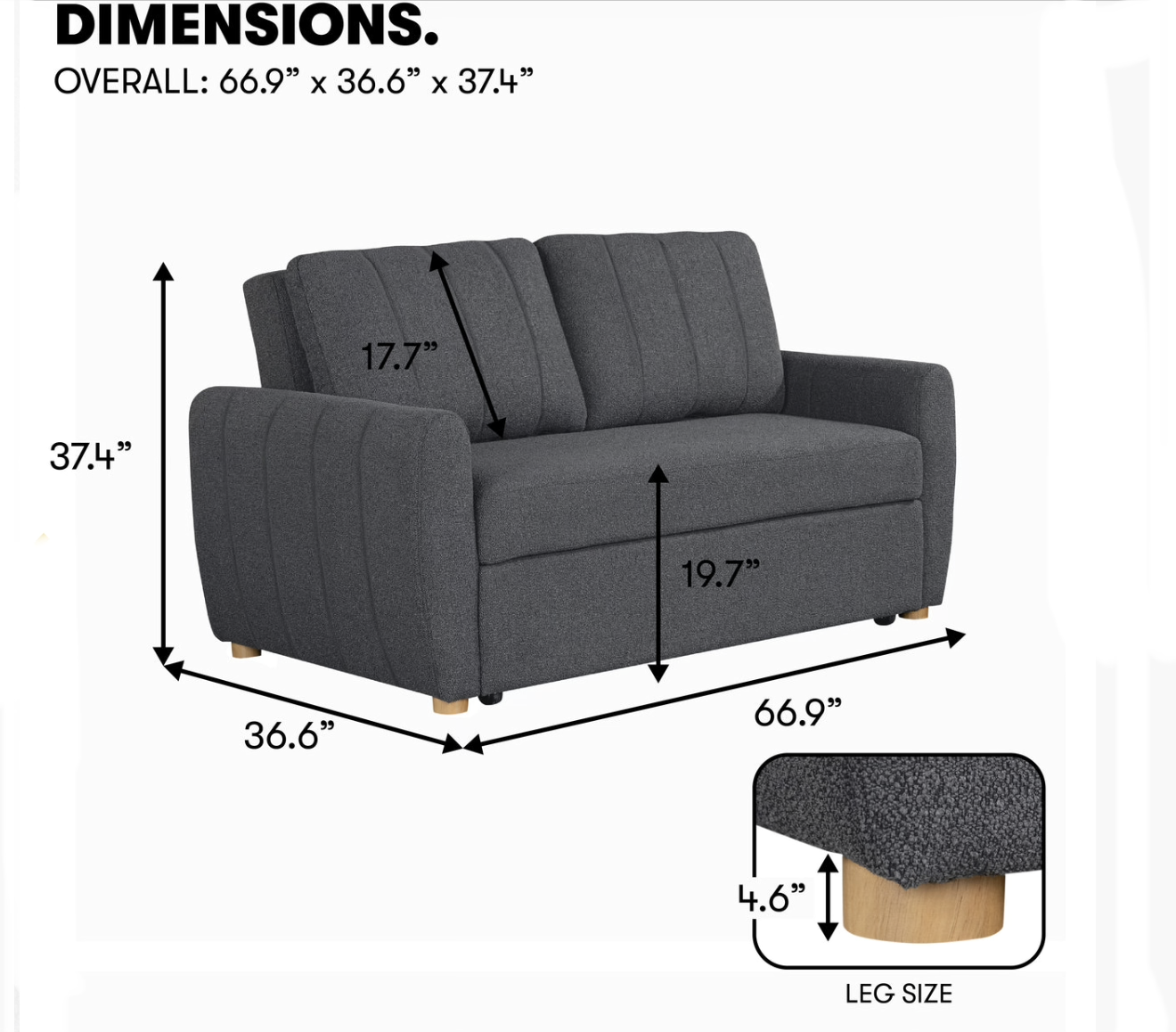 Full Serta sofa bed Galloway