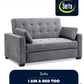 Serta Sleeper AGUSTINE Charcoal Grey