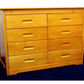 Tokyo 8 drawer dresser