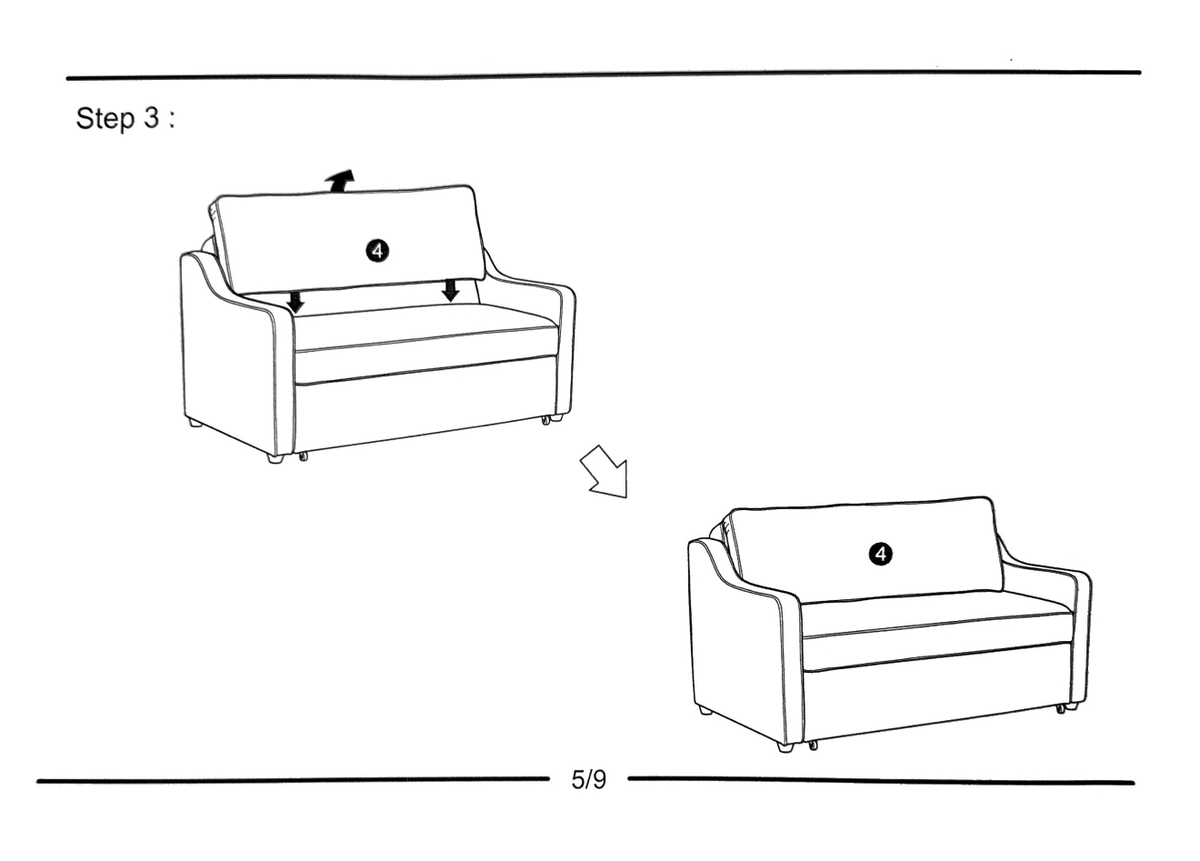 Full Serta sofa bed DELMAR