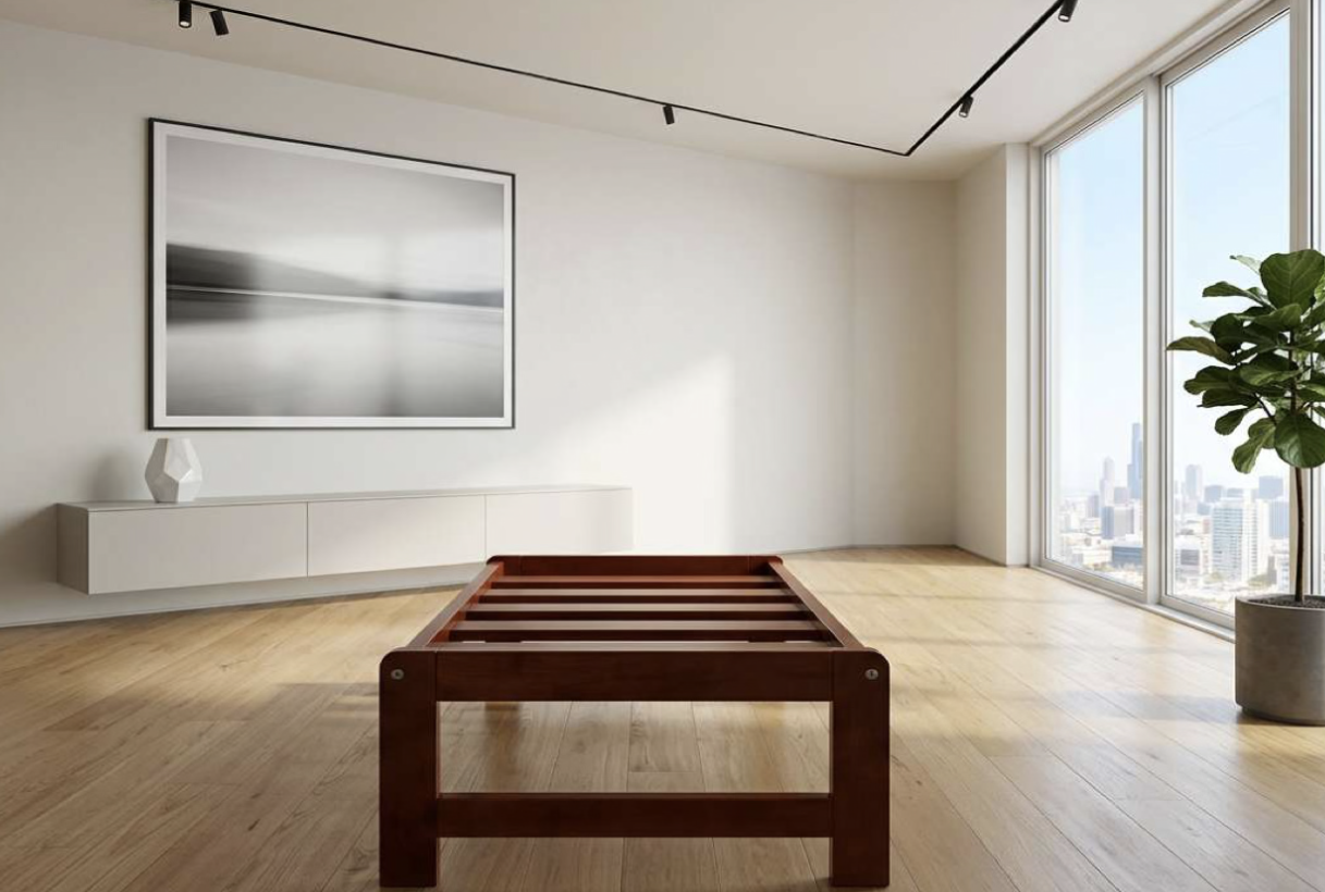 Solid wood Ottoman