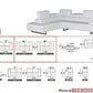 A761 Sectional Italian Sofa