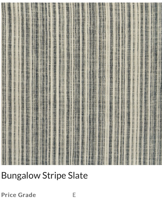 Futon cover -Bungalow Stripe Slate