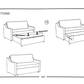 Full Serta sofa bed DELMAR