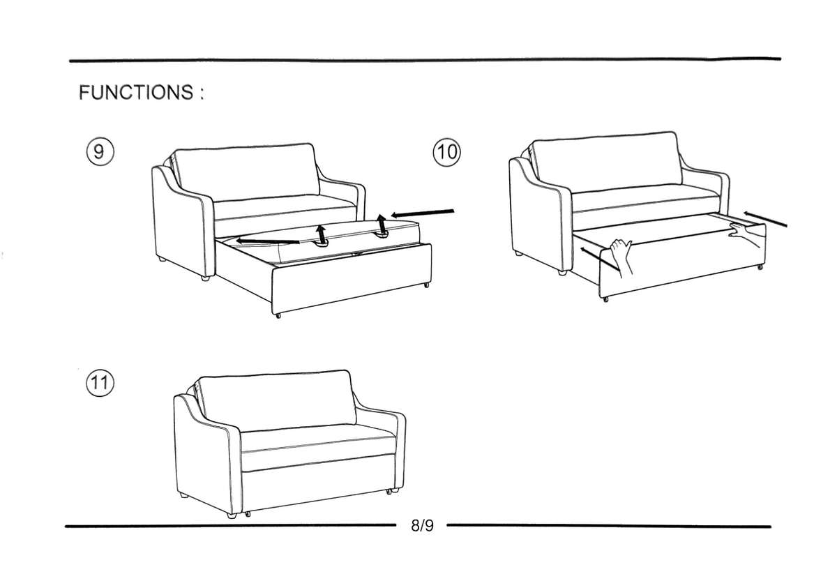 Full Serta sofa bed DELMAR