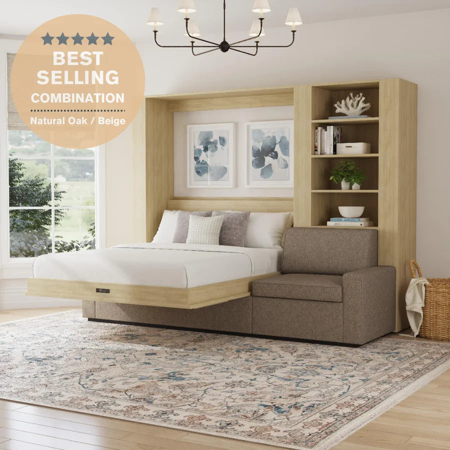 Inovabed Queen EXTENDED wall bed w/SOFA