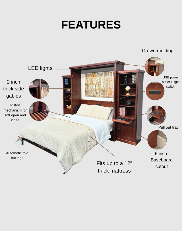 ASPEN Queen Murphy Bed