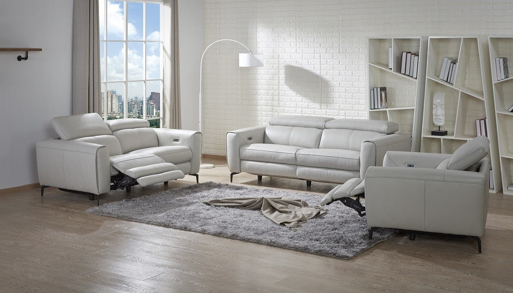 Lorenzo Motion Sofa Set in Leather