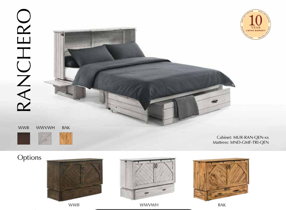 Murphy queen Cabinet RANCHERO