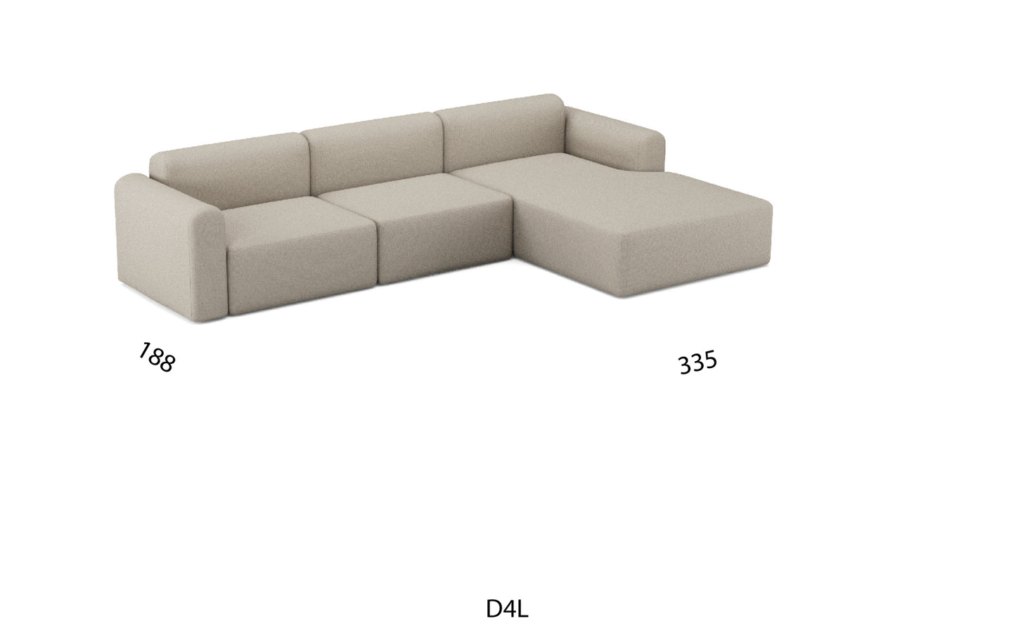 RUND sectional sofa D4L