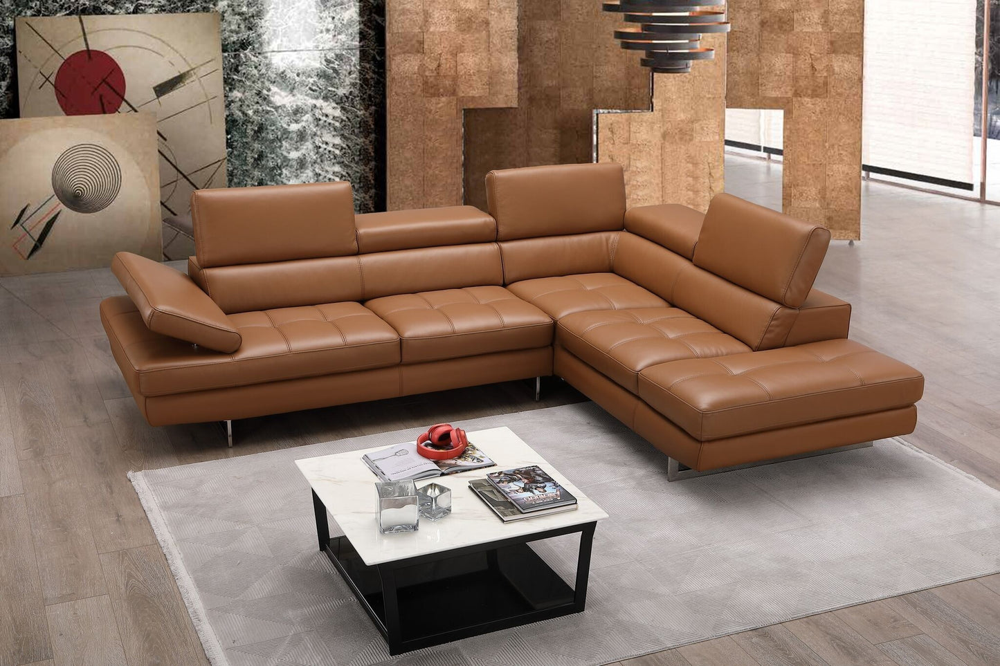 A761 Sectional Italian Sofa