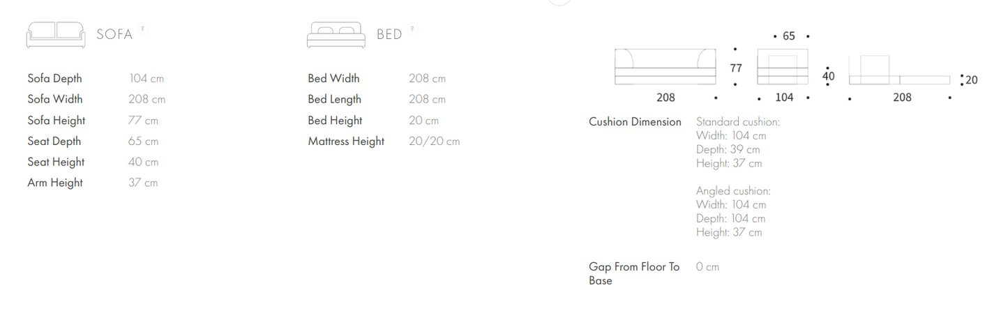 Cozy Pad sofa bed C01
