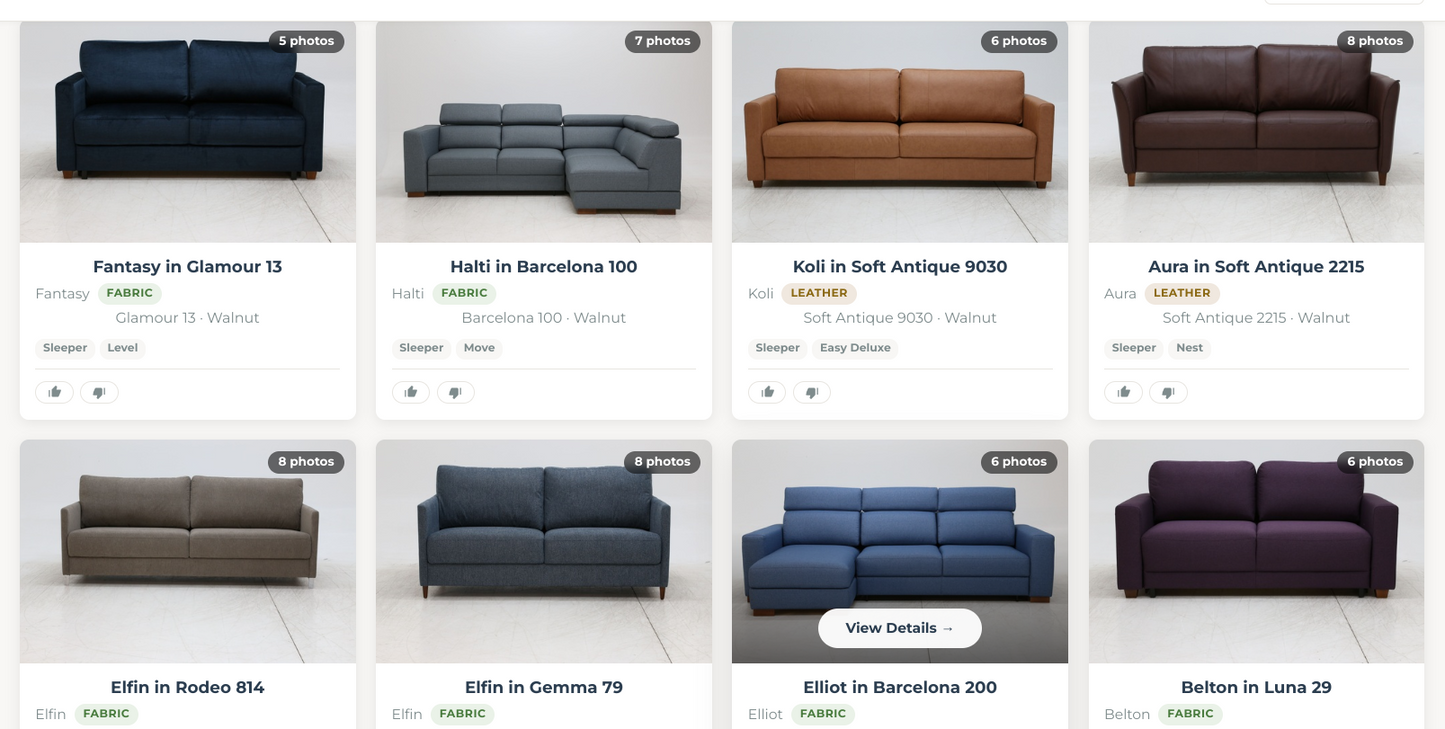 LUONTO Luxury sofabeds all sizes