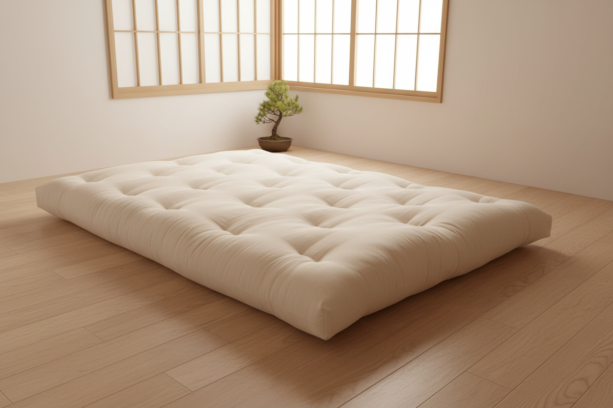Mattress con Fondo Japonés Minimalista