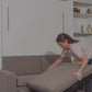 Inovabed Queen EXTENDED wall bed w/SOFA