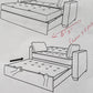 Full Serta sofa bed AGUSTINE