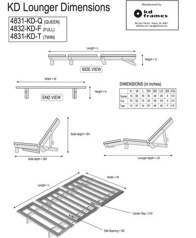 Queen KD Lounger KS