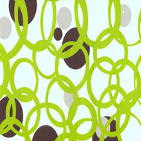 Futon cover -Green Circle